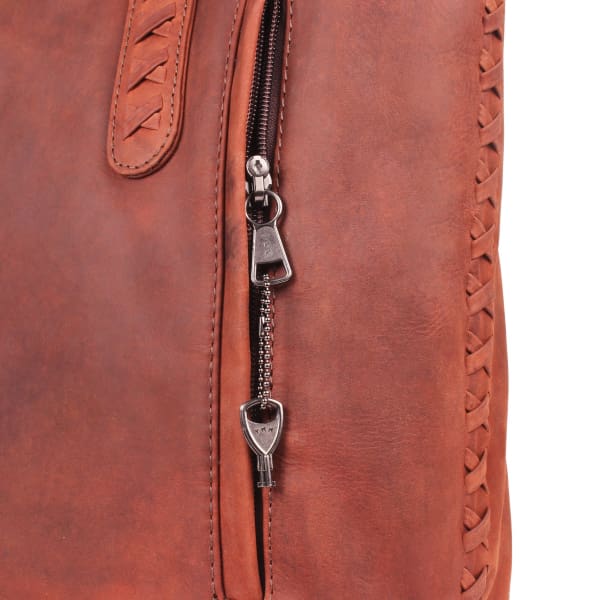 New Norah Laced Concealed Carry Roomy Leather Tote by Lady Conceal - Tote