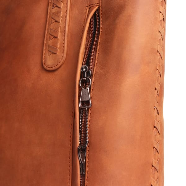 New Norah Laced Concealed Carry Roomy Leather Tote by Lady Conceal - Tote