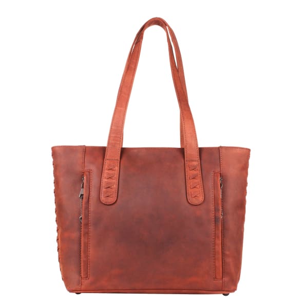 New Norah Laced Concealed Carry Roomy Leather Tote by Lady Conceal - Tote