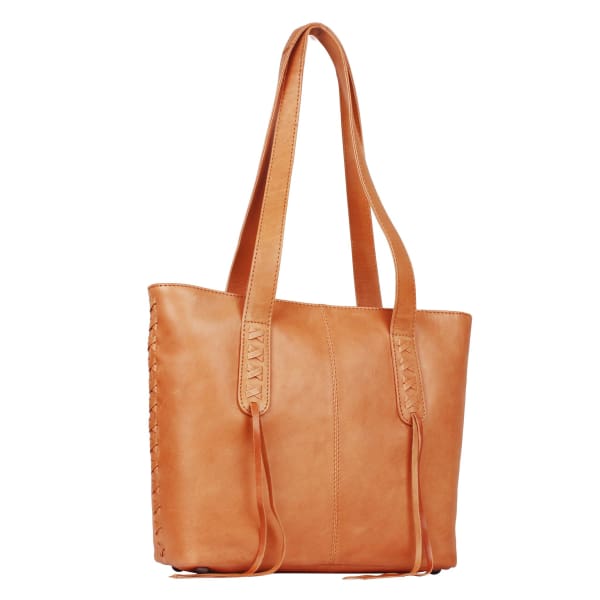New Reagan Mid-Sized Laced Leather Conceal Carry Tote Handbag w/Lockable Zippers - Tote