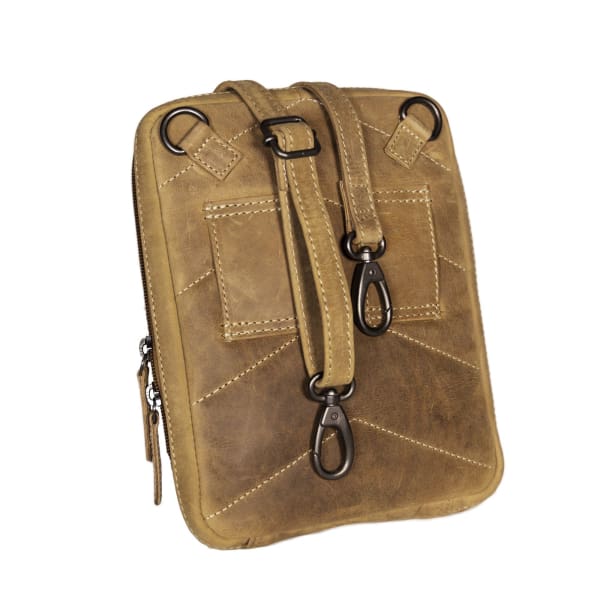 NEW Unisex Conceal Carry Leather Waist pack Crossbody Pistol Pouch - Waist Pack