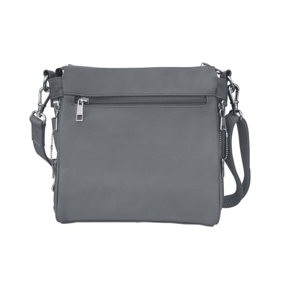 Roma Leather Square Zipper Front Pocket Lockable CCW Crossbody Purse - Hiding Hilda, LLC