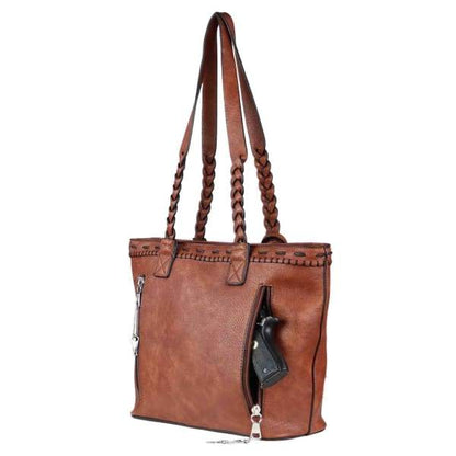 Sofia Stitch Accent Conceal Carry Tote - Handbag & Wallet Accessories