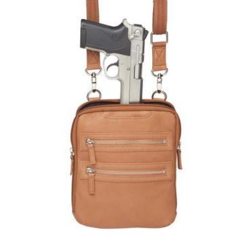 Top Draw Concealed Carry Essential Leather Crossbody - Hiding Hilda, LLC