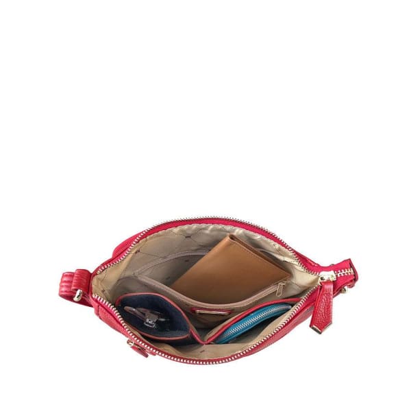 Triple Zipper Leather Crossbody CCW Purse - Hiding Hilda, LLC