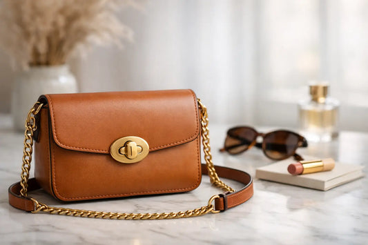 Turn Lock Leather Crossbody Bag Guide
