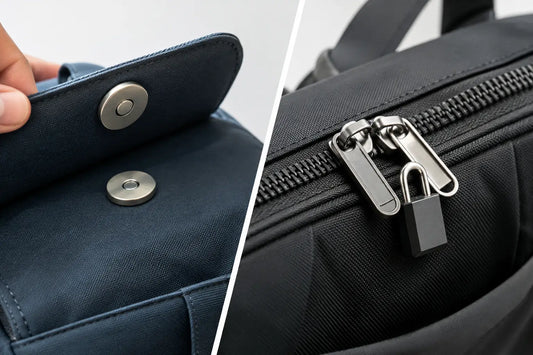 Magnetic Snaps Versus Locking Zippers for Carry