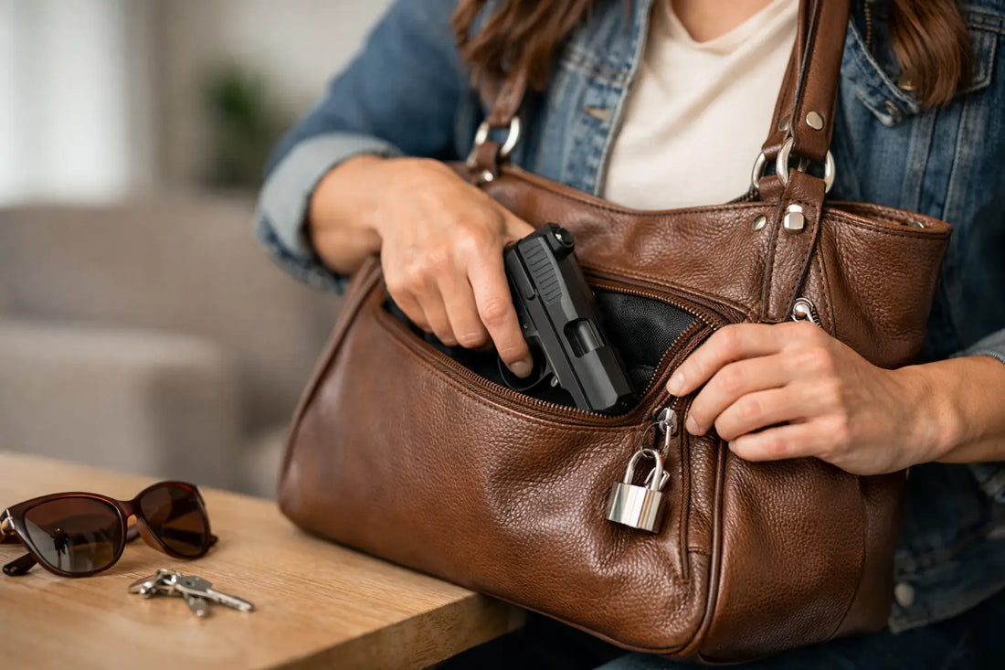 Lockable Leather Concealed Carry Purse Guide