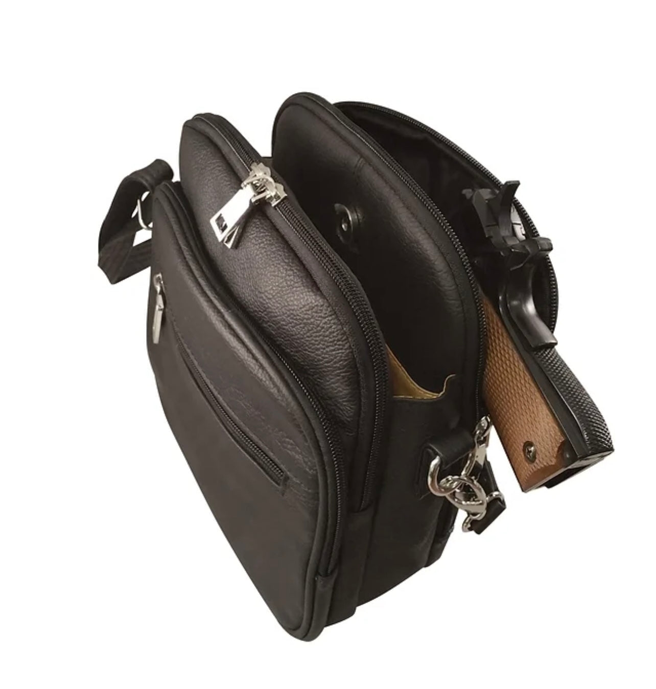 Leather Square Lockable Purse – Hiding Hilda, LLC