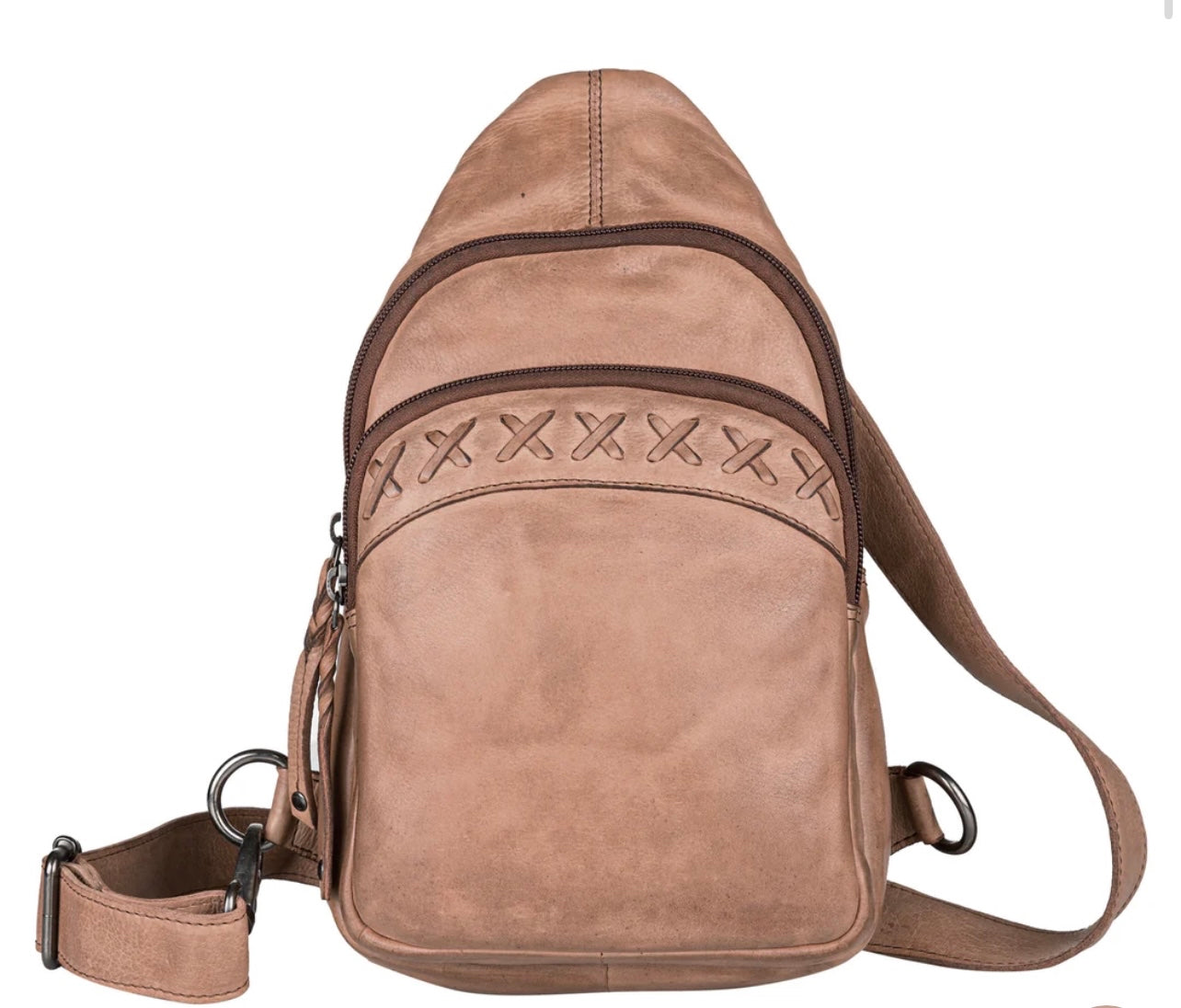 Taylor Leather Concealed Carry Sling Backpack - Hiding Hilda, LLC