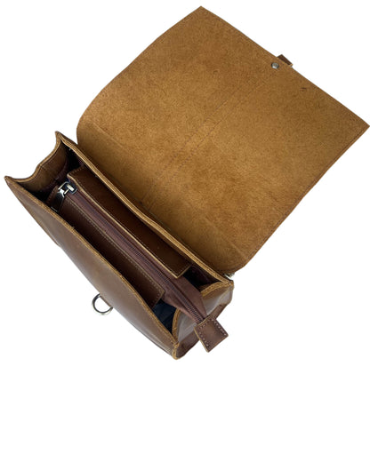 Vintage Leather Concealed Carry Backpack - Hiding Hilda, LLC