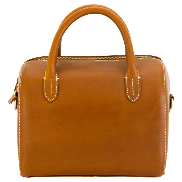The leather barrel bag hot sale