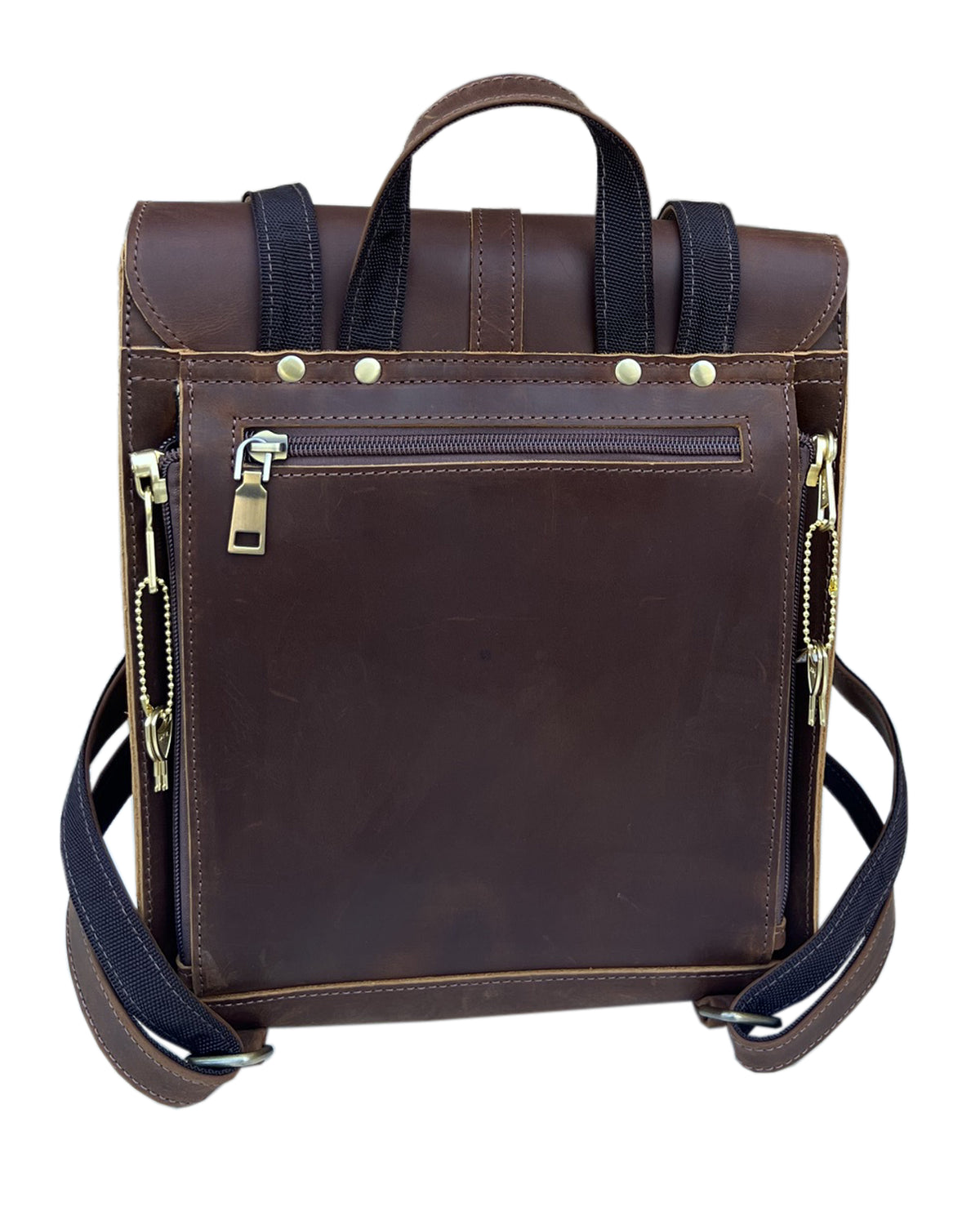 Vintage Leather Concealed Carry Backpack - Hiding Hilda, LLC