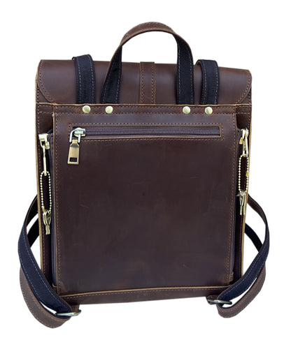 Vintage Leather Concealed Carry Backpack - Hiding Hilda, LLC