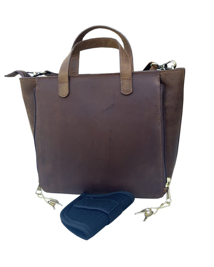 Roma Leather Concealed Carry Satchel