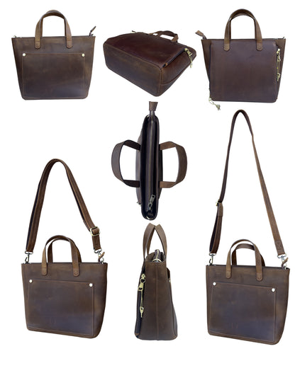 Roma Leather Concealed Carry Satchel