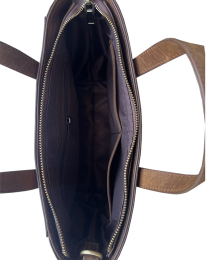 Roma Leather Concealed Carry Satchel