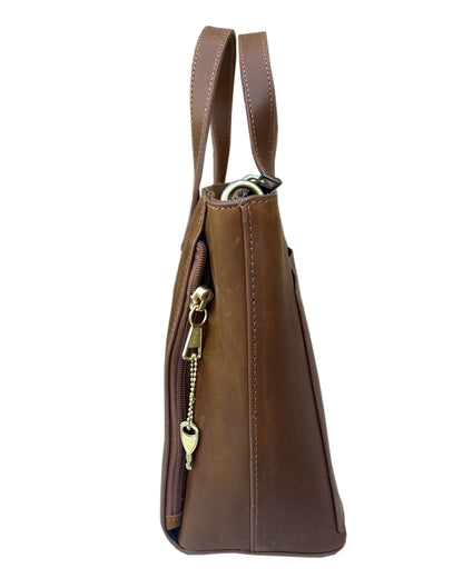 Roma Leather Concealed Carry Satchel
