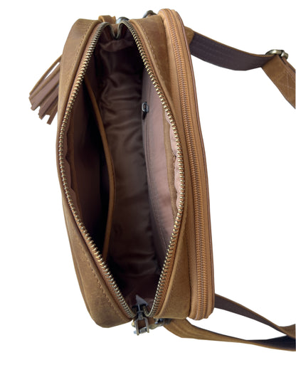 Roma Leather Concealed Carry Small Crossbody