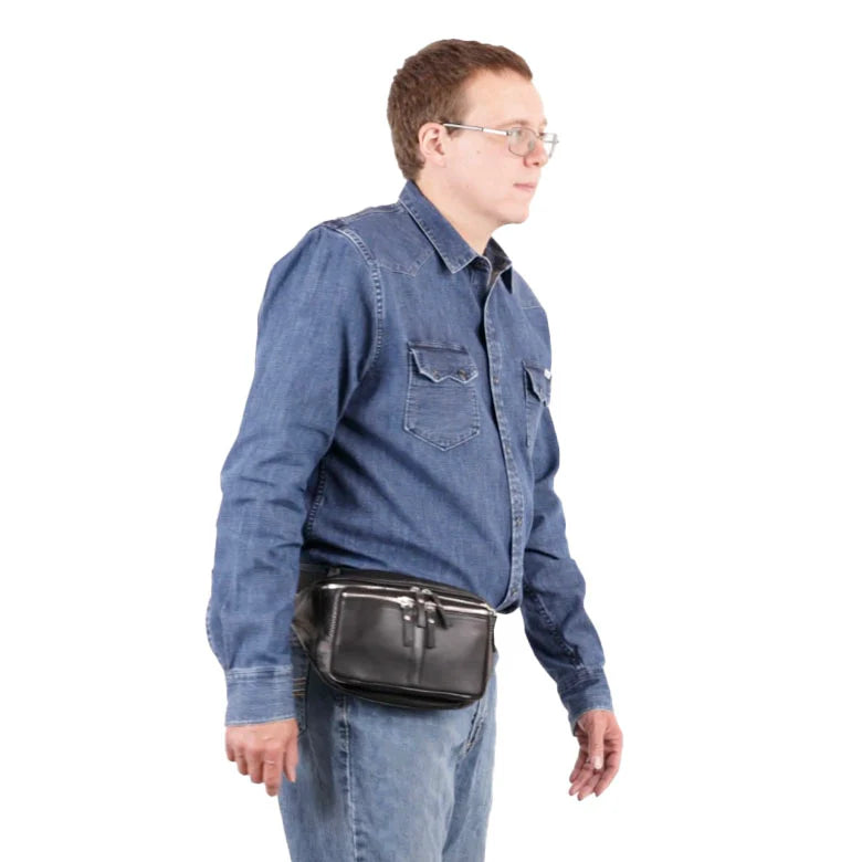 Jessie Unisex Lambskin Concealed Carry Belt Bag