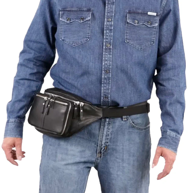 Jessie Unisex Lambskin Concealed Carry Belt Bag