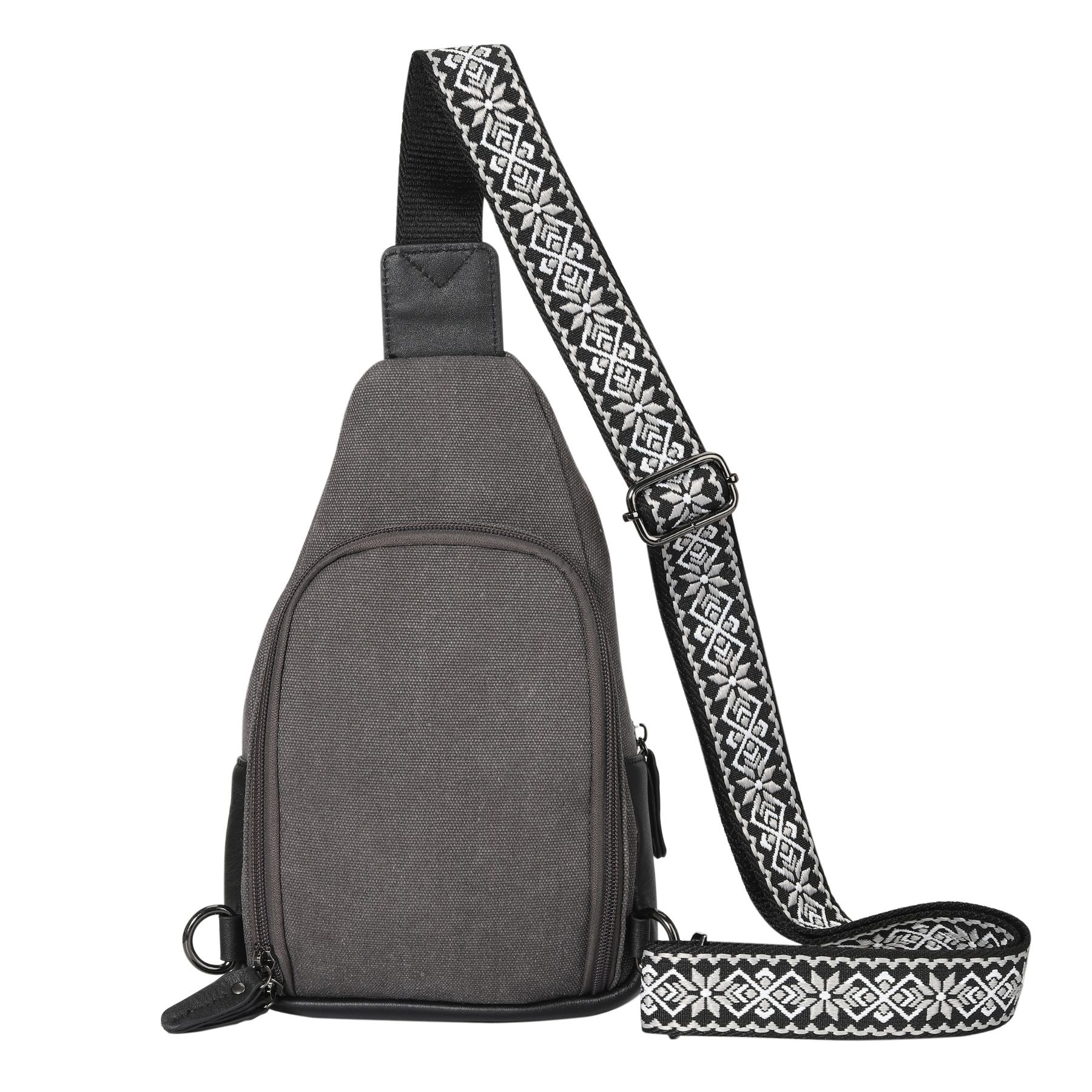 Indie Canvas Sling Bag - Hiding Hilda, LLC