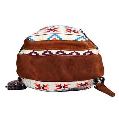 Aztec Indie Canvas Sling Bag - Hiding Hilda, LLC