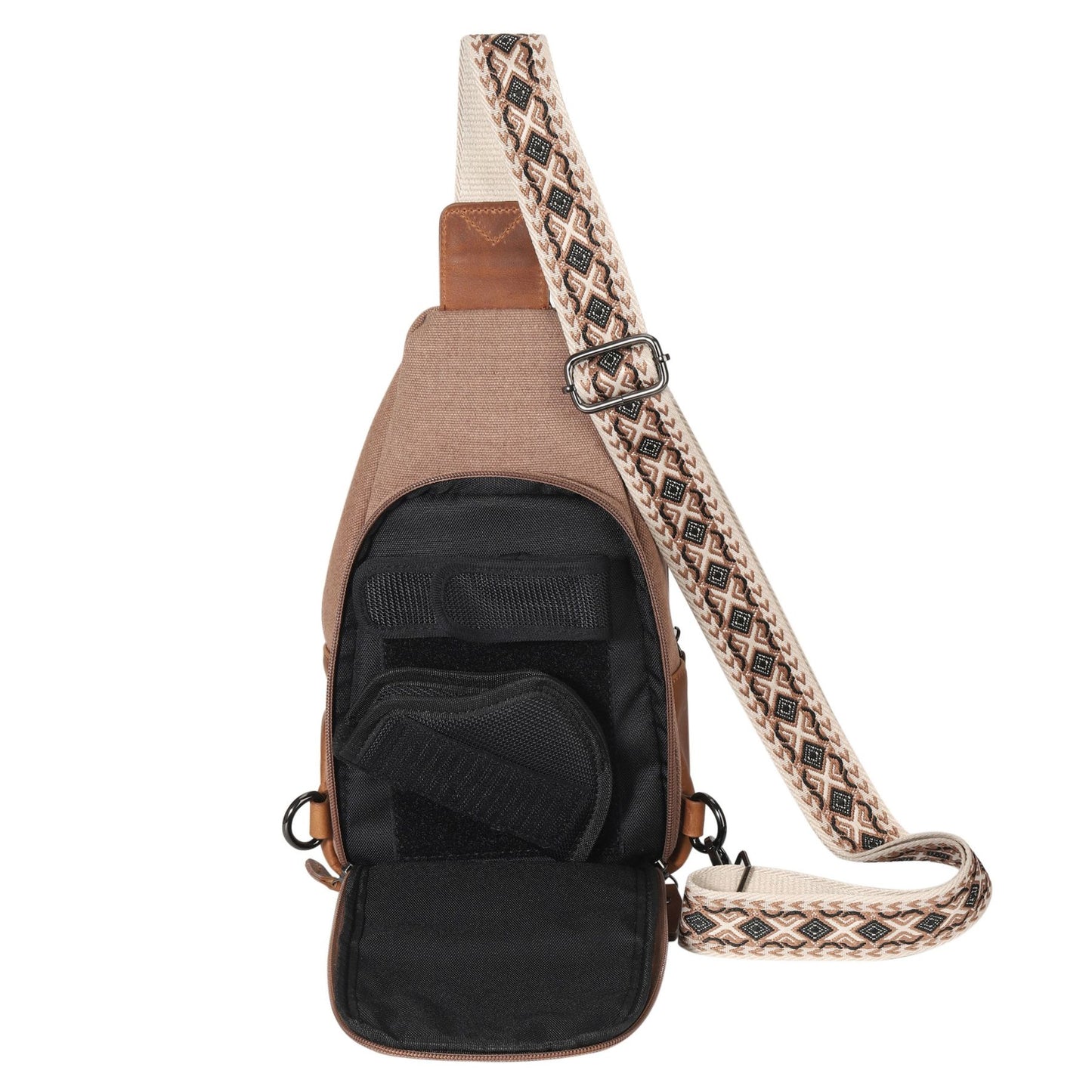 Indie Canvas Sling Bag - Hiding Hilda, LLC