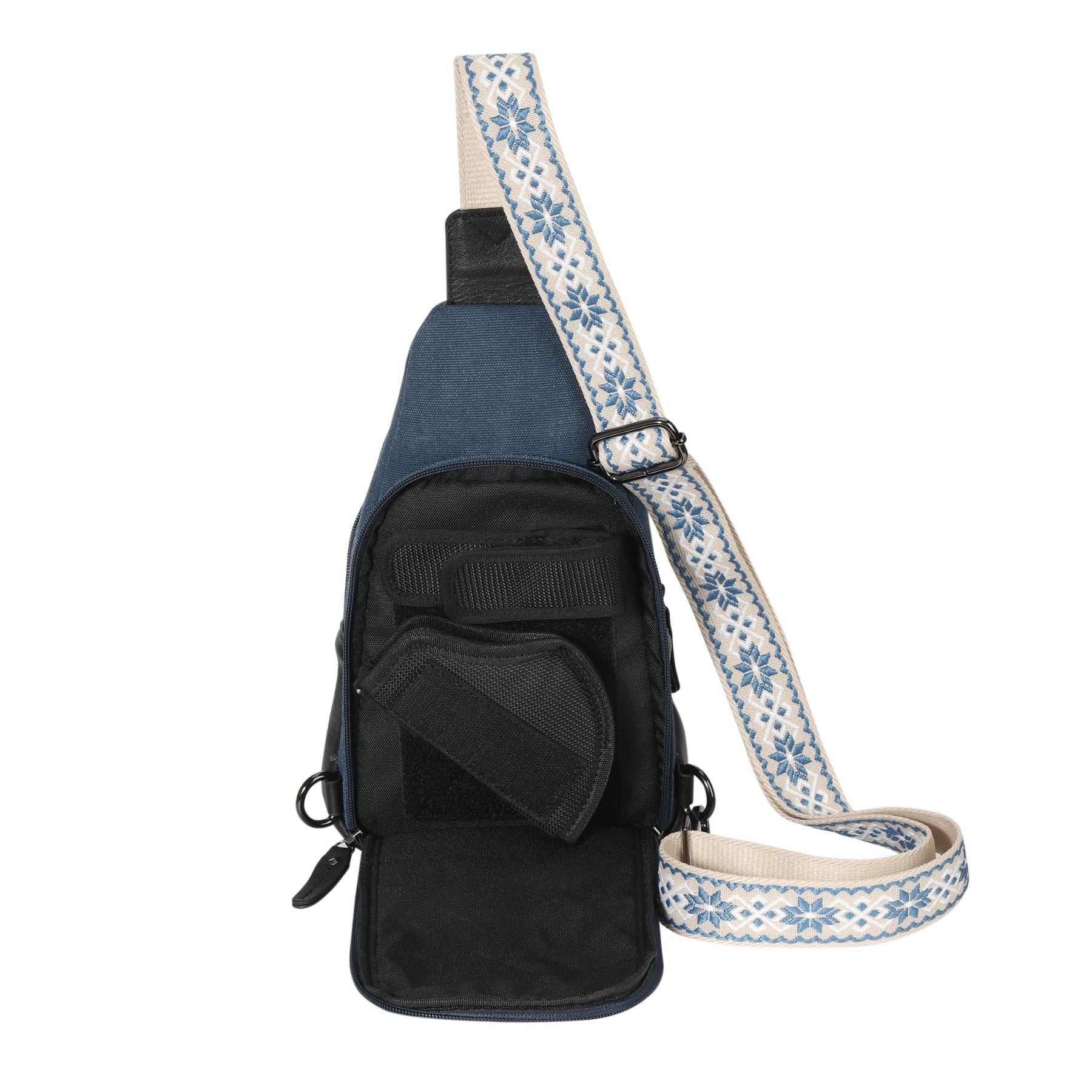 Indie Canvas Sling Bag - Hiding Hilda, LLC