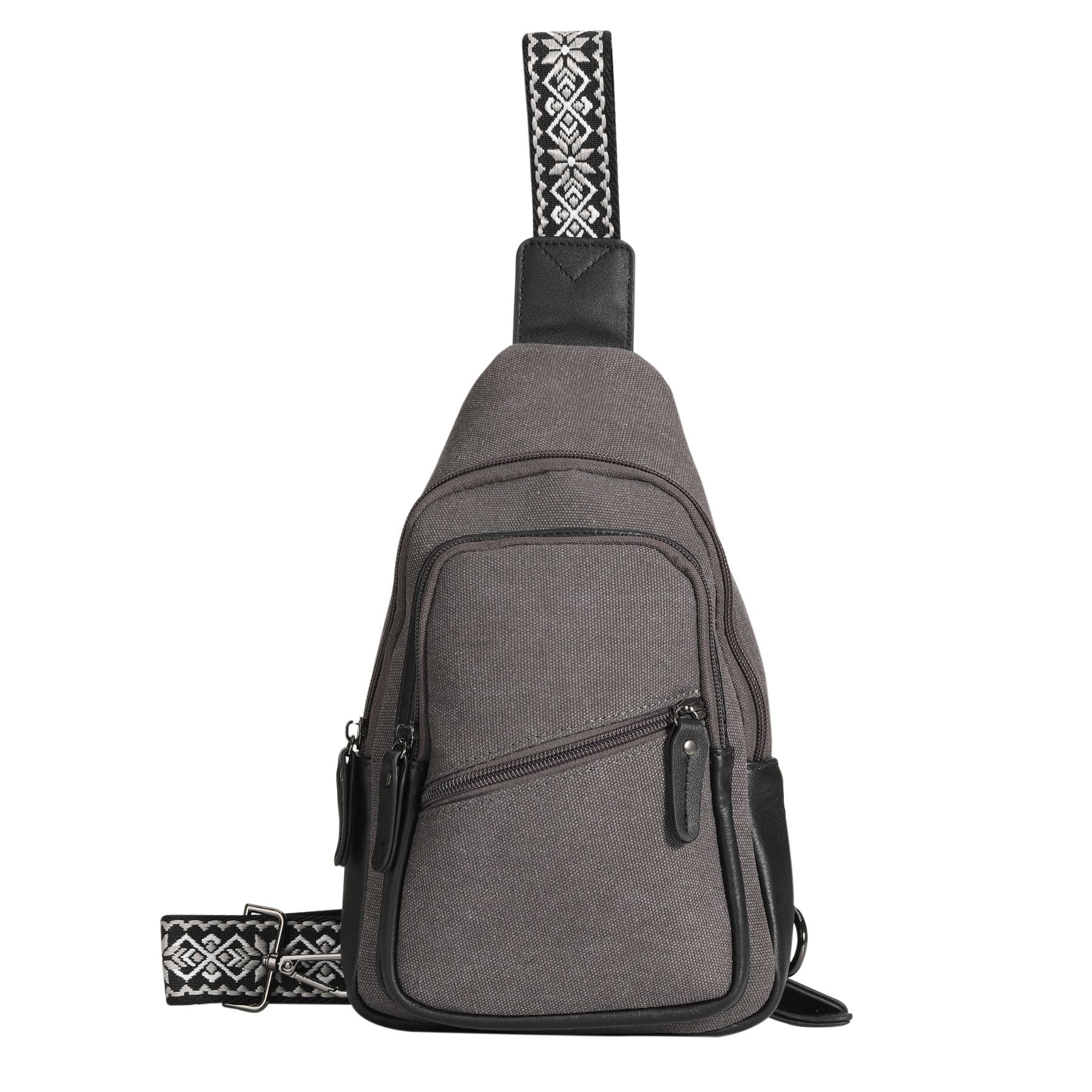 Indie Canvas Sling Bag - Hiding Hilda, LLC