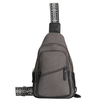 Indie Canvas Sling Bag - Hiding Hilda, LLC