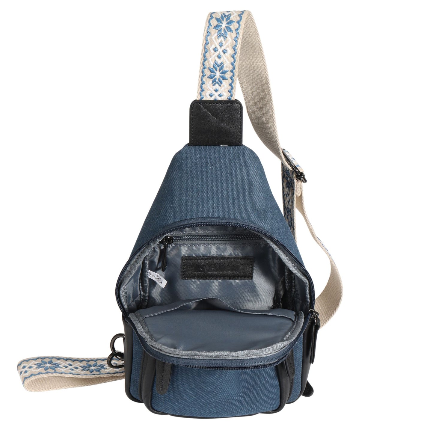 Indie Canvas Sling Bag - Hiding Hilda, LLC