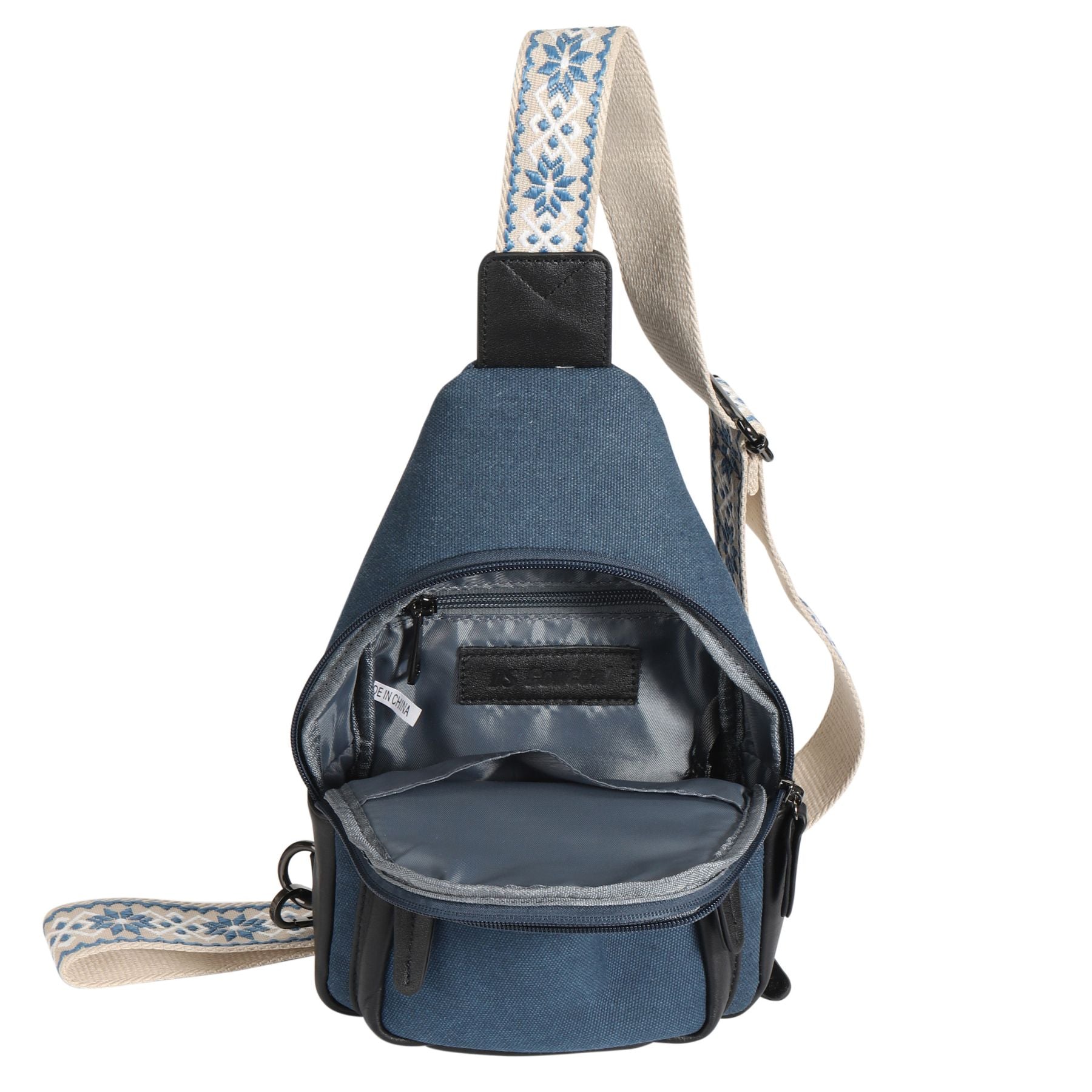 Indie Canvas Sling Bag - Hiding Hilda, LLC