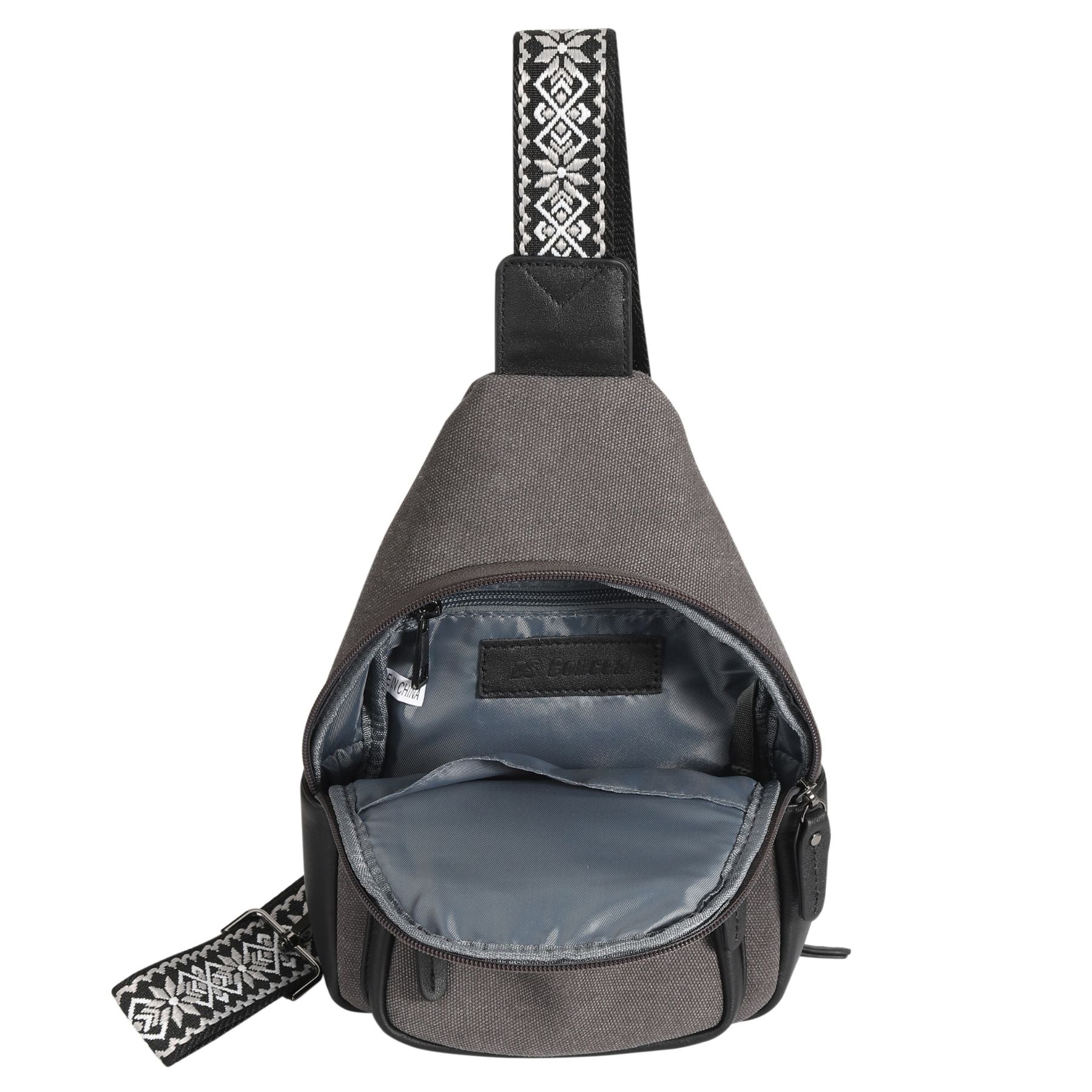 Indie Canvas Sling Bag - Hiding Hilda, LLC