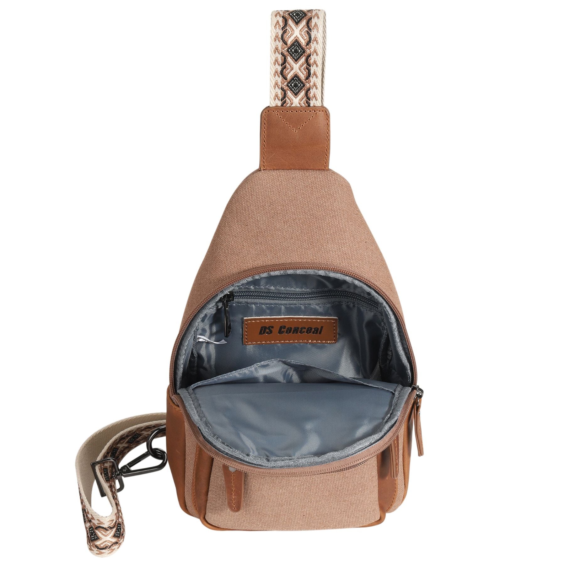 Indie Canvas Sling Bag - Hiding Hilda, LLC