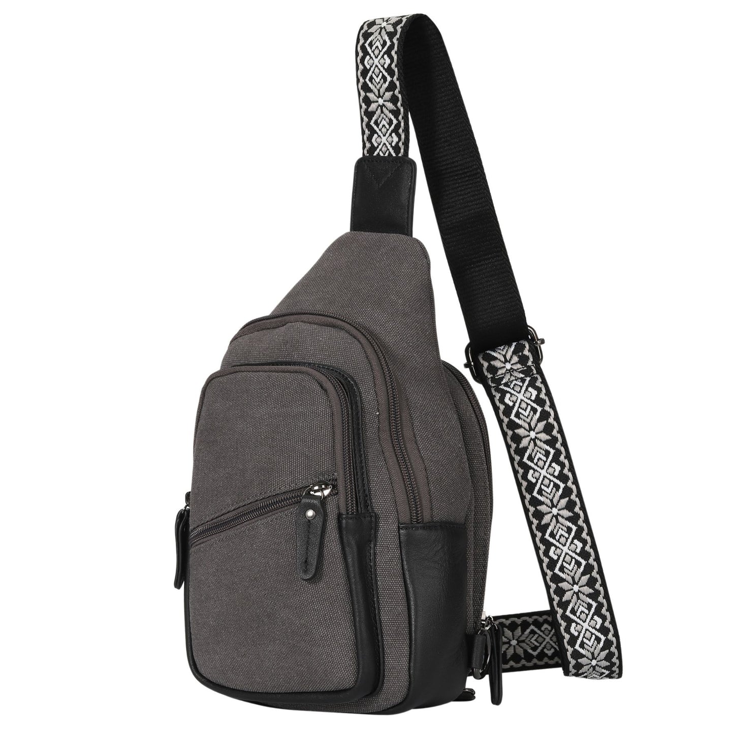 Indie Canvas Sling Bag - Hiding Hilda, LLC