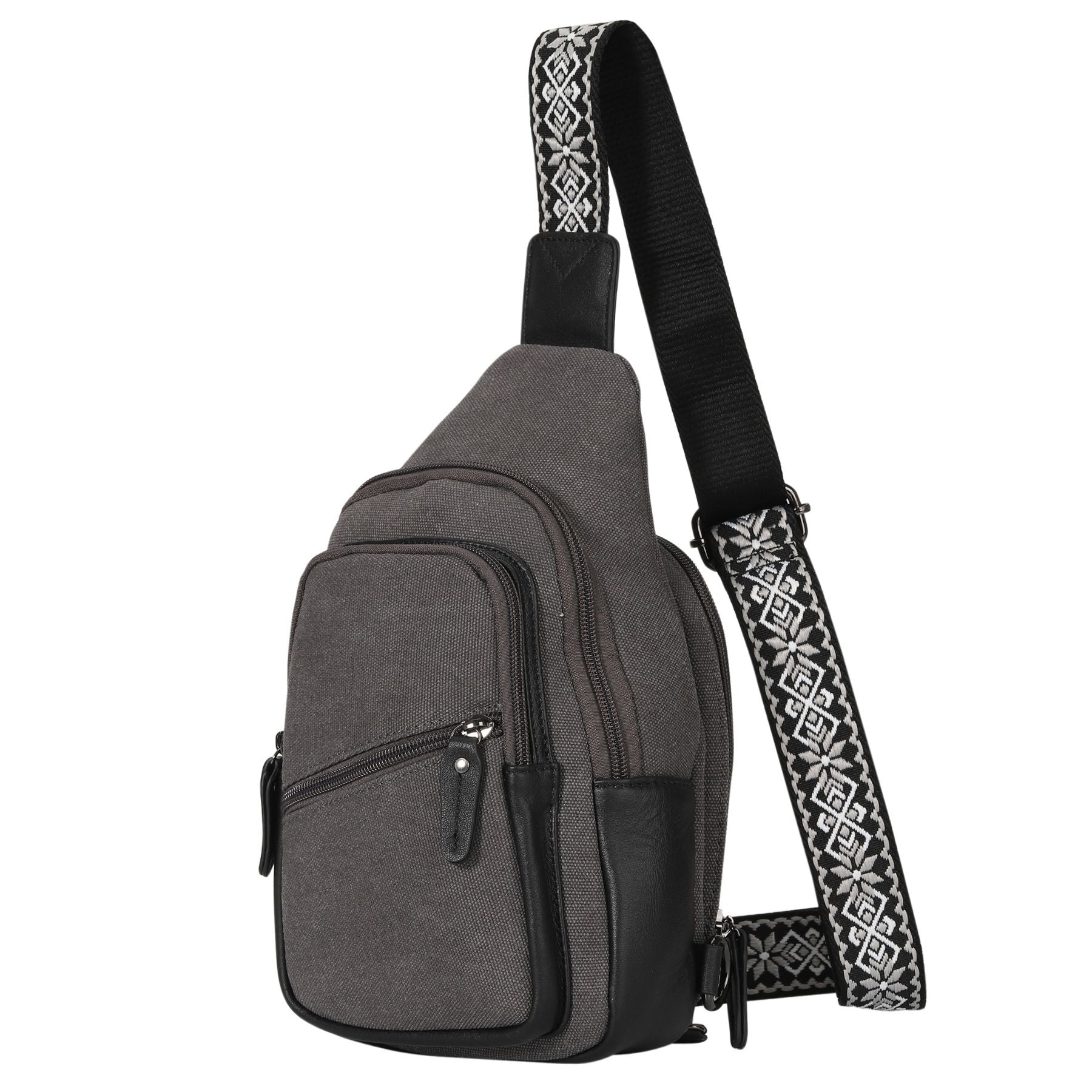 Indie Canvas Sling Bag - Hiding Hilda, LLC