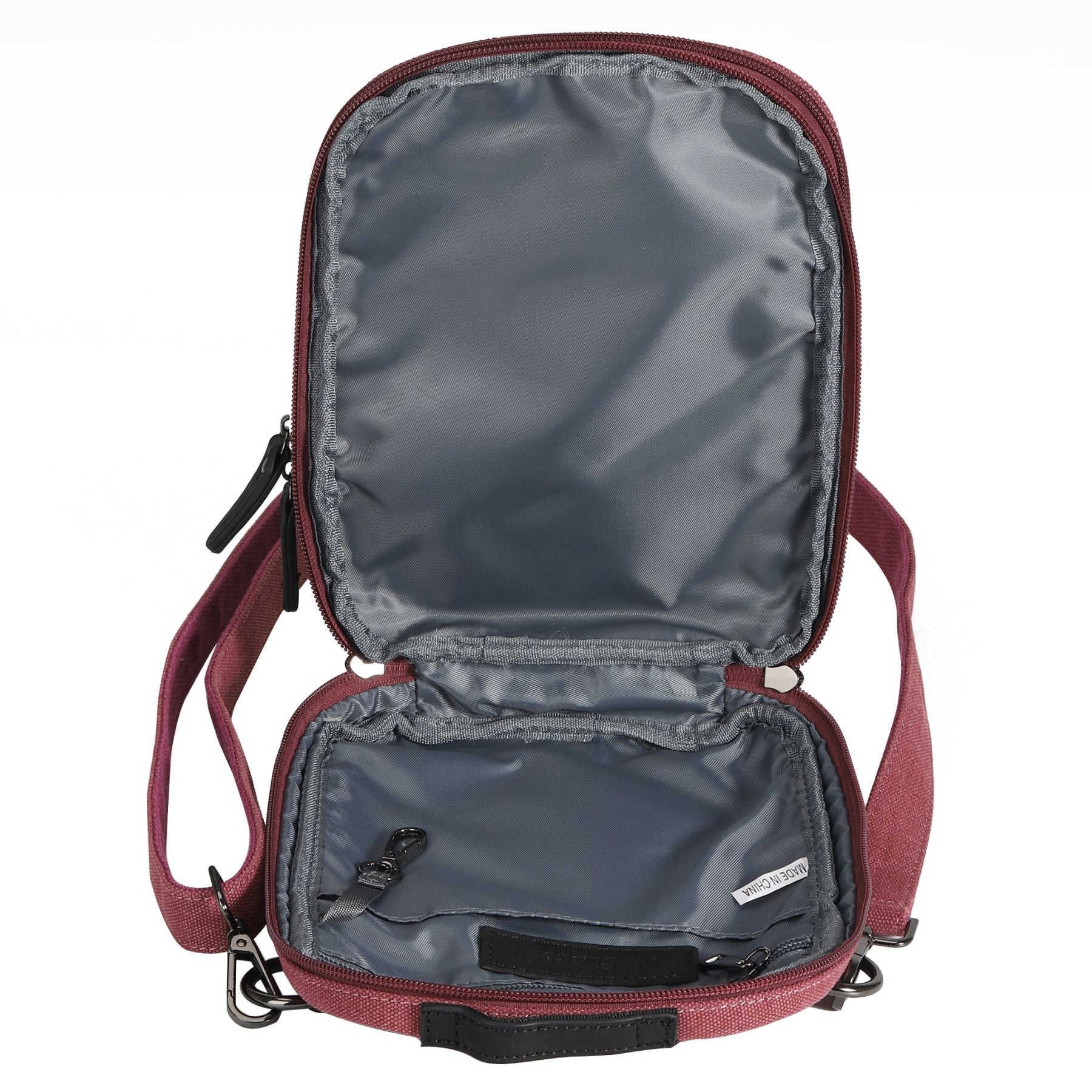 Jax Unisex Canvas Crossbody - Hiding Hilda, LLC