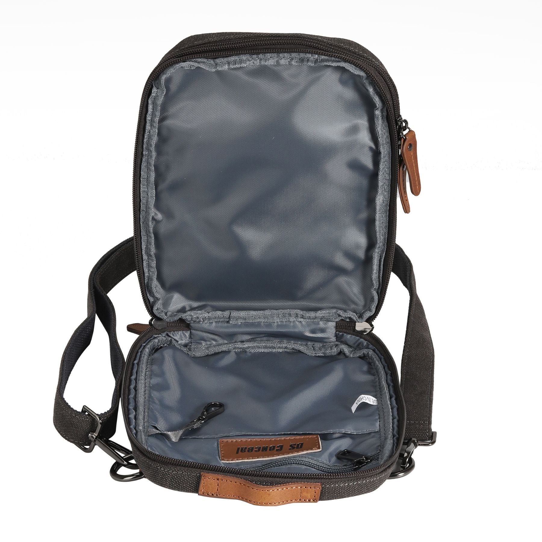 Jax Unisex Canvas Crossbody - Hiding Hilda, LLC