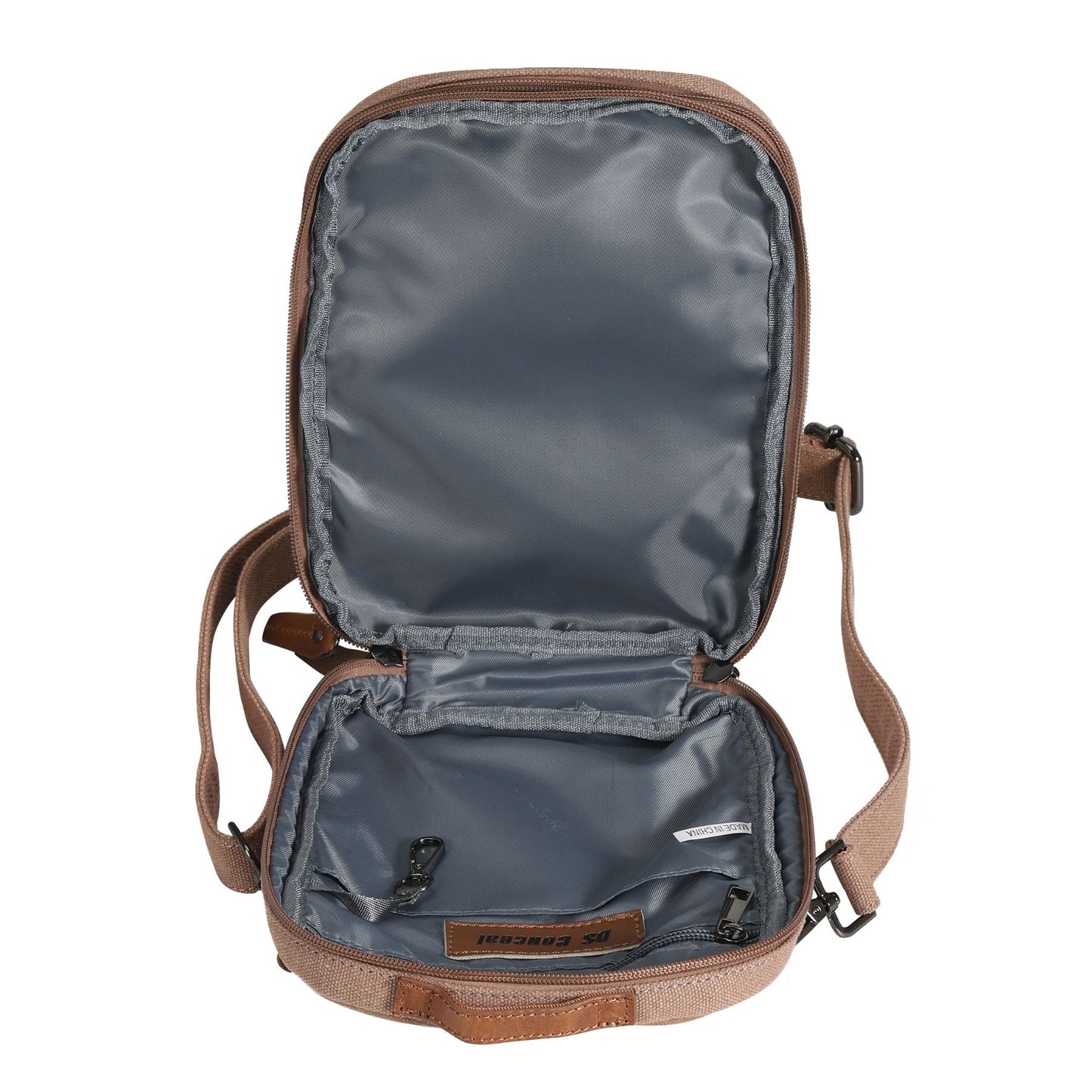 Jax Unisex Canvas Crossbody - Hiding Hilda, LLC