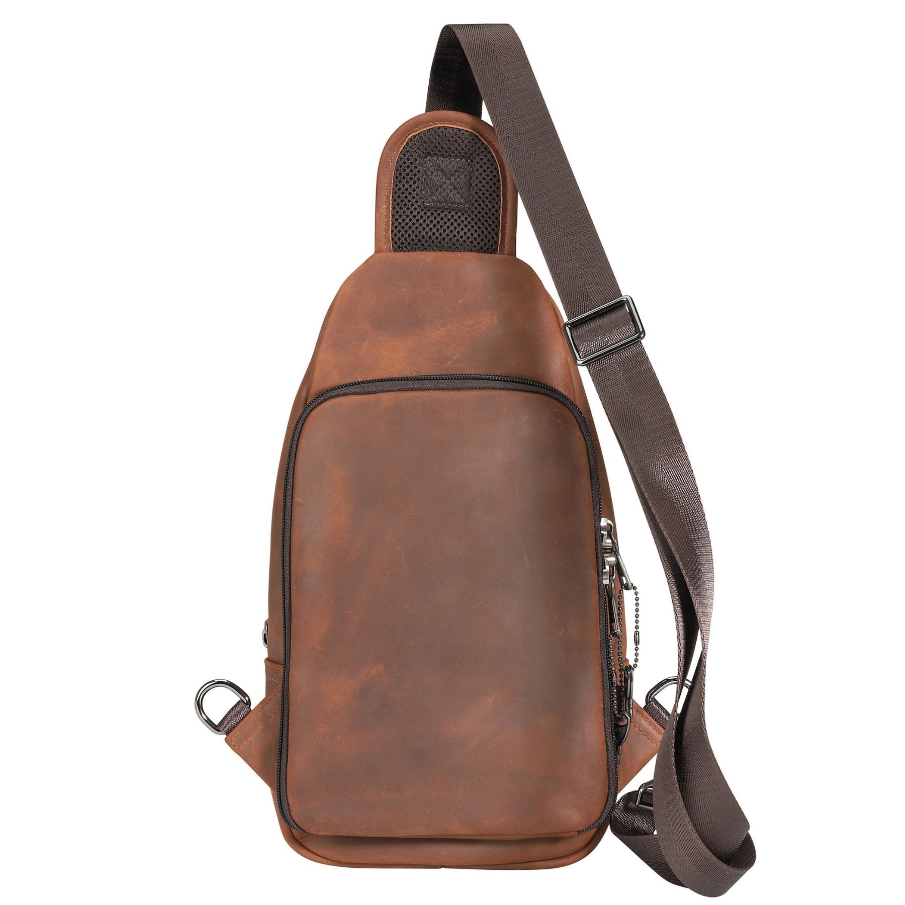 Xander Unisex Leather Sling Bag - Hiding Hilda, LLC