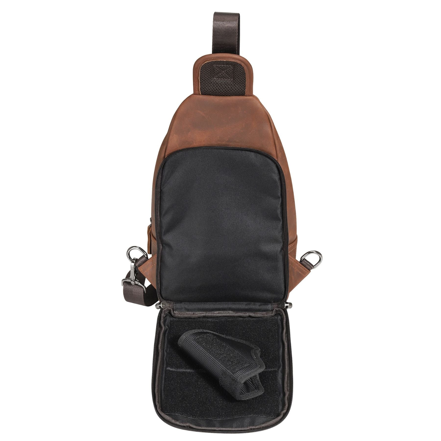 Xander Unisex Leather Sling Bag - Hiding Hilda, LLC