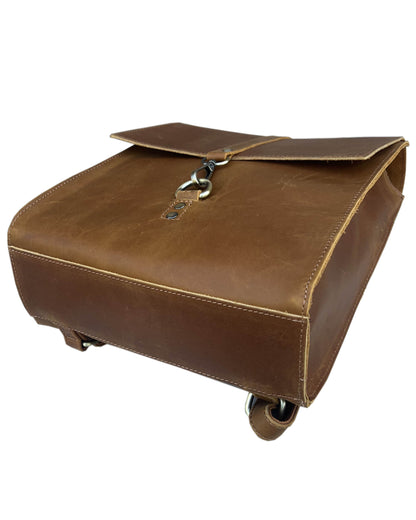 Vintage Leather Concealed Carry Backpack - Hiding Hilda, LLC