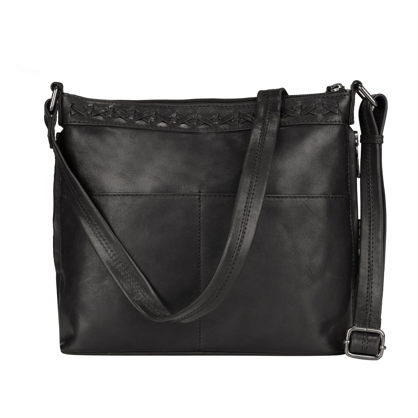 Faith Leather Lockable Crossbody Purse - Hiding Hilda, LLC