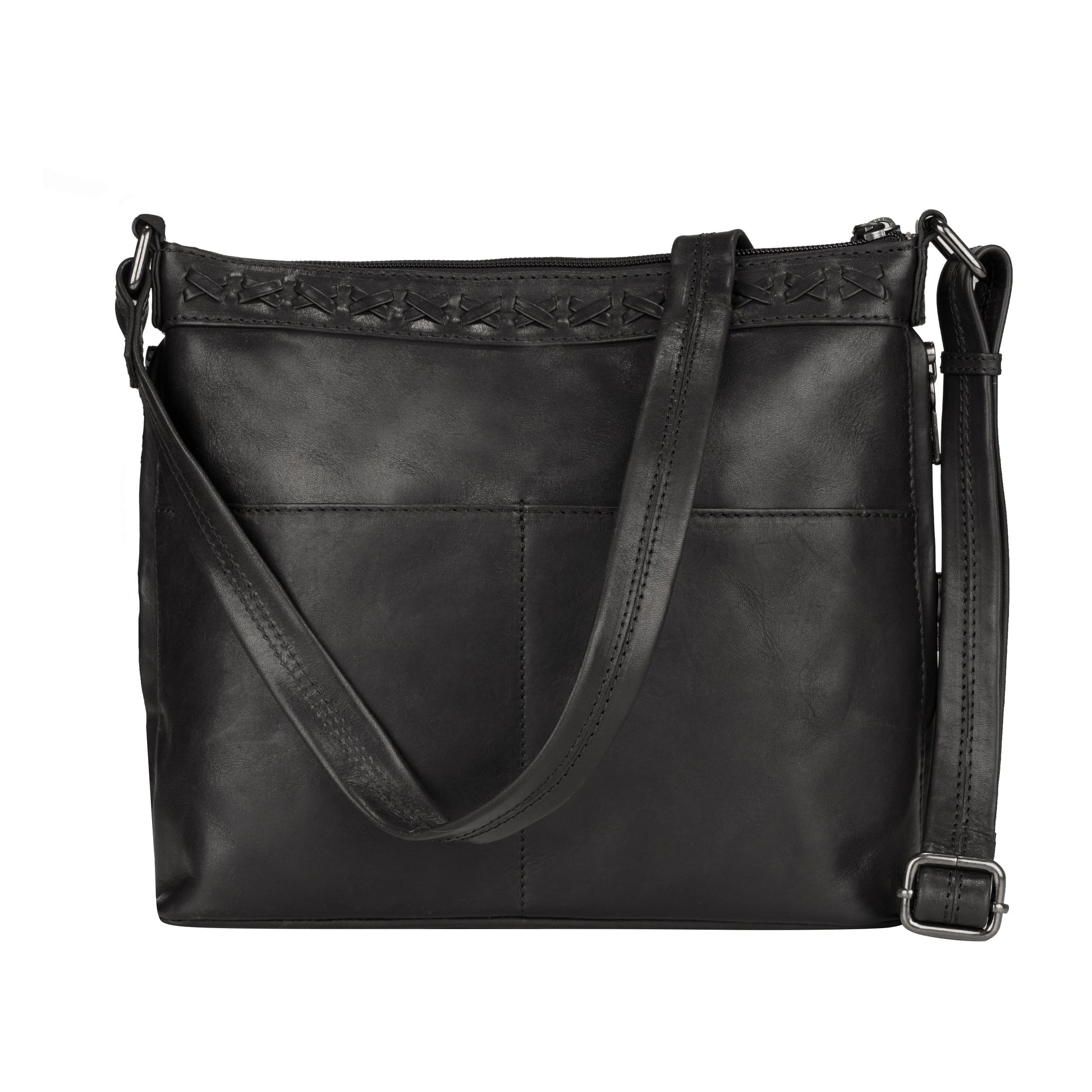 Faith Leather Lockable Crossbody Purse - Hiding Hilda, LLC