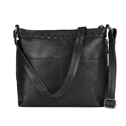Faith Leather Lockable Crossbody Purse - Hiding Hilda, LLC
