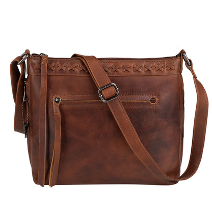 Faith Leather Lockable Crossbody Purse - Hiding Hilda, LLC