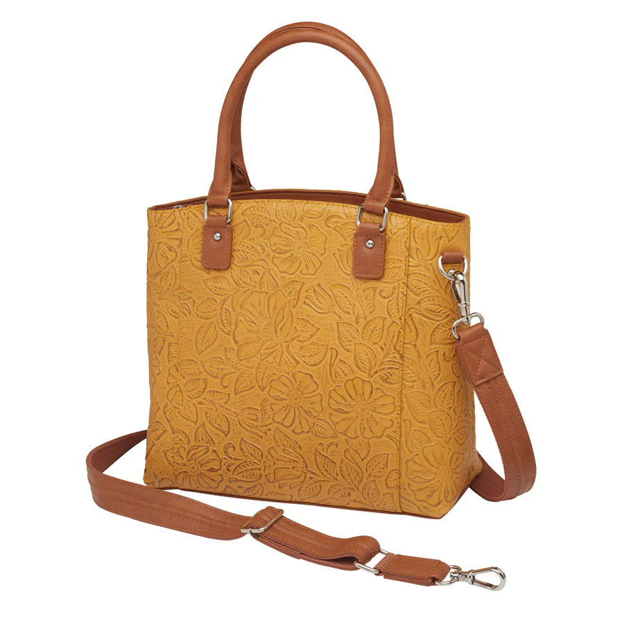 GTM Original Debossed Leather Town Tote