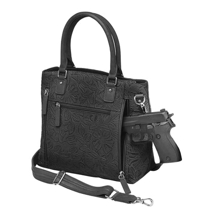 GTM Original Debossed Leather Town Tote