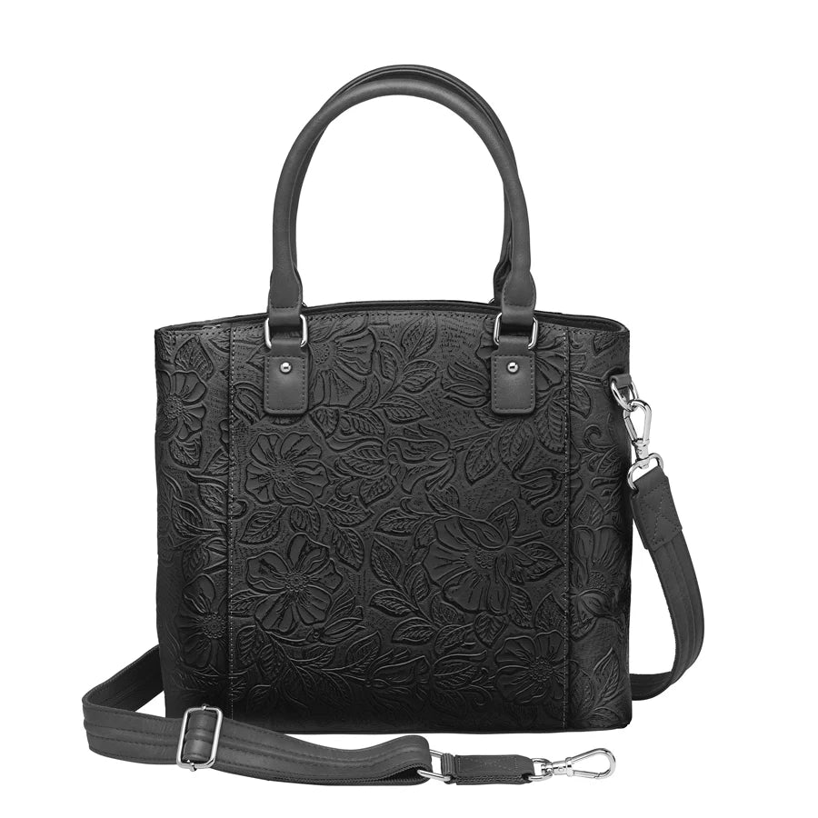 GTM Original Debossed Leather Town Tote